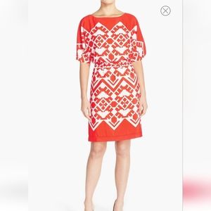 💥Eliza J  'OBI' Geometric Sheath dress 2